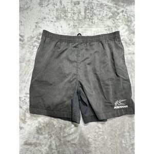 Kason Shorts Men's Size Large Gray Drawstring Elastic Waist Pockets EUC